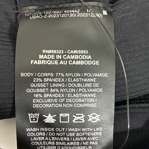 Nike Zenvy $110 Plus Size Ribbed High Waisted Dri-FIT Leggings Black 1X - Picture 10 of 16